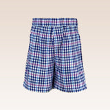 Caleb Boys Polo Shirt with Chambray and Blue Checks Shorts