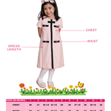 Gertrude Girls Pink Party Dress with Headband