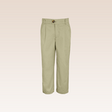 Denzel Boys Khaki Straight Leg Pants with Adjuster