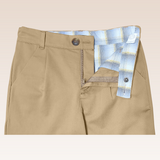 Denzel Boys Brown Adjustable Gartered Pants