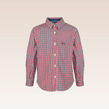 Lance Red Checkered Long Sleeved Button-down Shirt