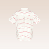 David Boys Red Swiss Dot Short Sleeve Buttoned-down Shirt