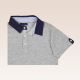 Nelson Boys Grey Polo Pique Shirt