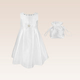 Thess Girls  Party Dress with Bejeweled Details and Matching Pouch