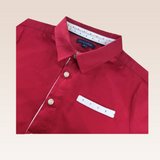 Dalton Boys Red Short Sleeves Button Down