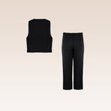 Daniel Boys Black Formal Vest and Pants