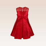 Blaize Girls Red Pleated Party Dress