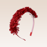 Reina Girls Red Headband with Flowers