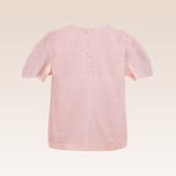 Ocean Girls Pink Ruffle Lace Top