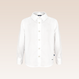 Nick  Baby Boys White Long Sleeves Button Down