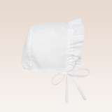 Bertha  Baby Girls White Smocking with Bonnet and Diaper Cover