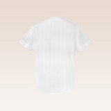 Finley Boys Henley Woven White Top