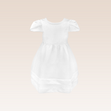 Bambi Girls Pearl White Dress