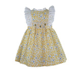 Malene Yellow Bee Smocked Dress