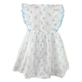 Jen Blue Flutter Sleeve Dress with bloomer